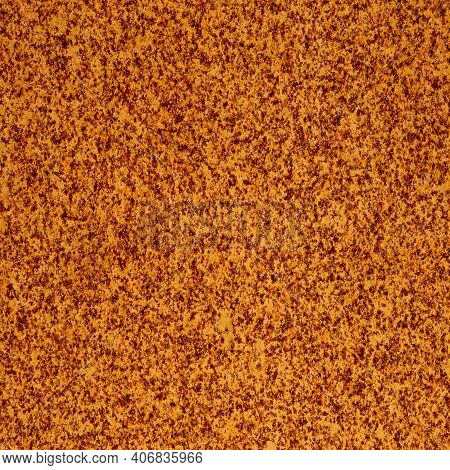 Abstract Grunge. Orange Decorative Wall Background. Rough Stylized Banner Texture With Space For You