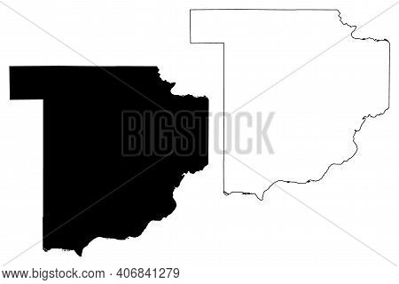 Sauk County, State Of Wisconsin (u.s. County, United States Of America, Us) Map Vector Illustration,