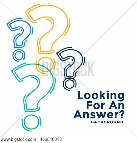 Web Help And Support Template With Question Marks