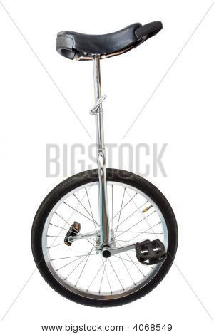Mono cyklus na bílém pozadí