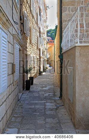 Smalle Dubrovnik straat