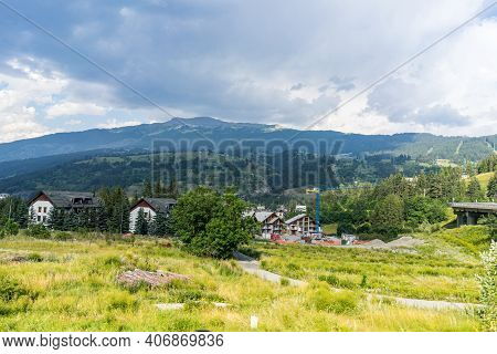 Alps Mountain Landscape In Briancon In France