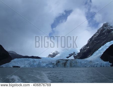 Spegazzini Glacier In Argentine Patagonia . High Quality Photo