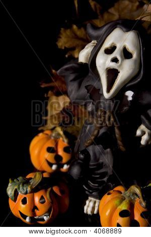 Halloween-Serie auf schwarz