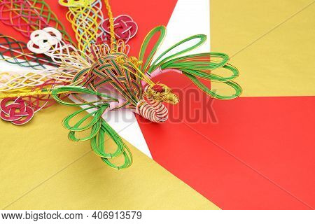 Mizuhiki By Japanese Culture. Phoenix Bird Is Decorative Japanese Cord Made From Twisted Paper