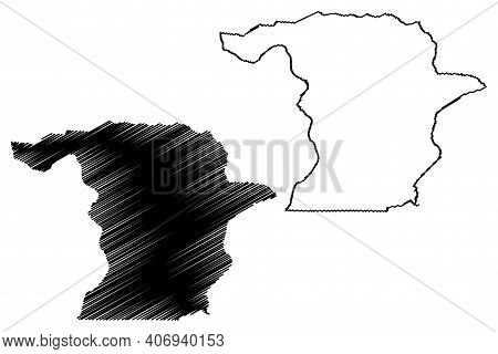Richmond County, North Carolina State (u.s. County, United States Of America, Usa, U.s., Us) Map Vec