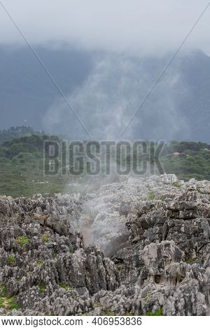 Bufones De Arenillas In Llanes, Asturias, Spain