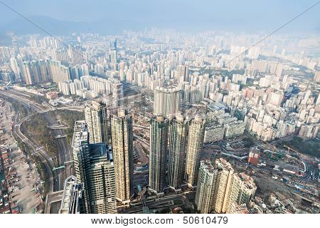 Panorama View To Hong Kong