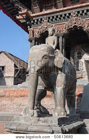 Stone Elephant Statue