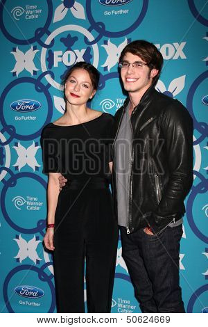 LOS ANGELES - SEP 9:  Melissa Benoist, Blake Jenner at the FOX Fall Eco-Casino Party at The Bungalow on September 9, 2013 in Santa Monica, CA