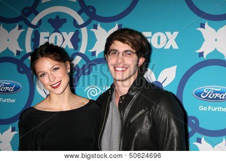 LOS ANGELES - SEP 9:  Melissa Benoist, Blake Jenner at the FOX Fall Eco-Casino Party at The Bungalow on September 9, 2013 in Santa Monica, CA