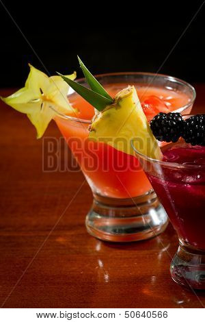 Tropical Fruit Cocktails
