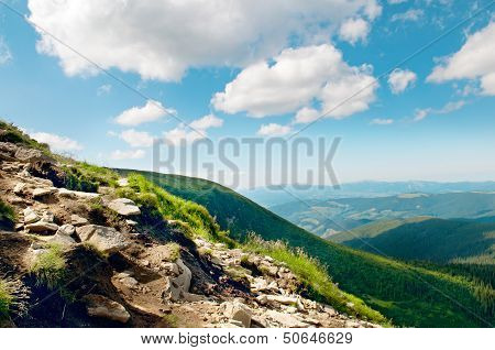 Mountain View From The Top Of Goverli, Carpathians