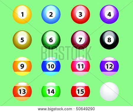 Billiard balls