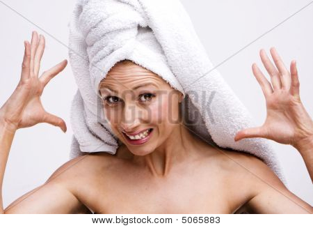 ภรรยาที่บ้าน Flustrated