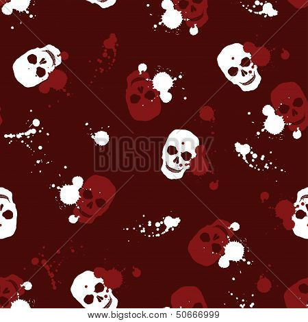 background with skulls