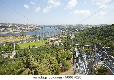 Aerial View Over Istanbul Turkey