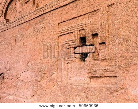Ethiopia, Lalibela. Moniolitic Rock Cut Church