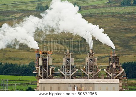 Four Industrial Chimeys