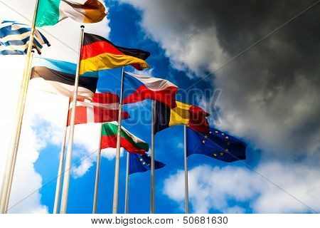 European flags