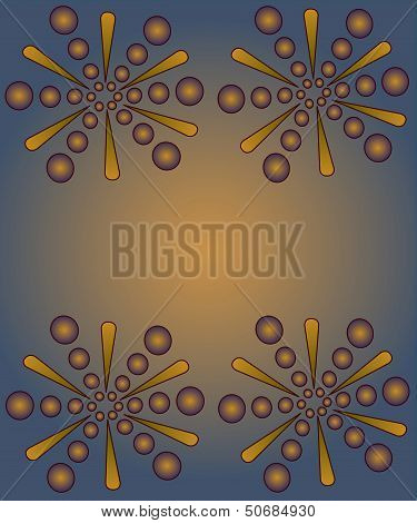 Background orange center