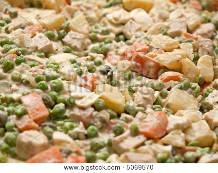 Typiske traditionelle tyske kartoffelsalat