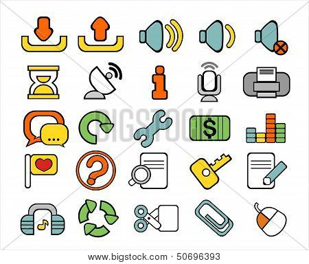 40 Doodle Web Icons