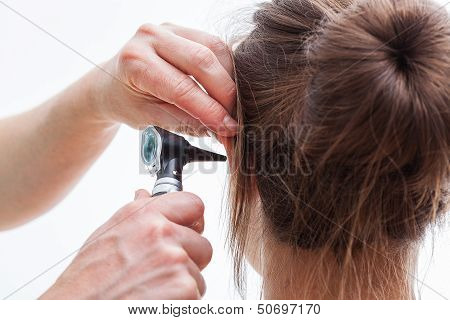 Ear Examining, Isolated