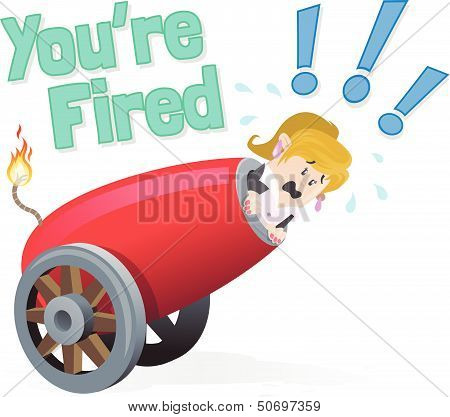 Businesswoman Buddy gets fired