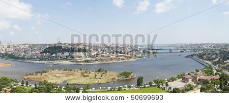 Aerial View Over Istanbul Turkey