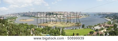 Aerial View Over Istanbul Turkey