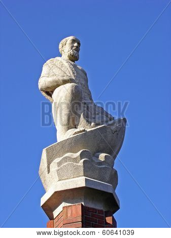 Apostle Nathaniel Isolated In Blue