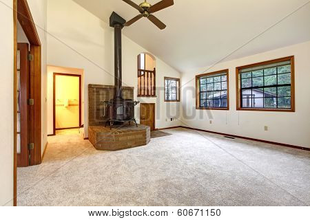 Farm House Empty Living Room