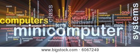 Minicomputer Word Cloud Box Package