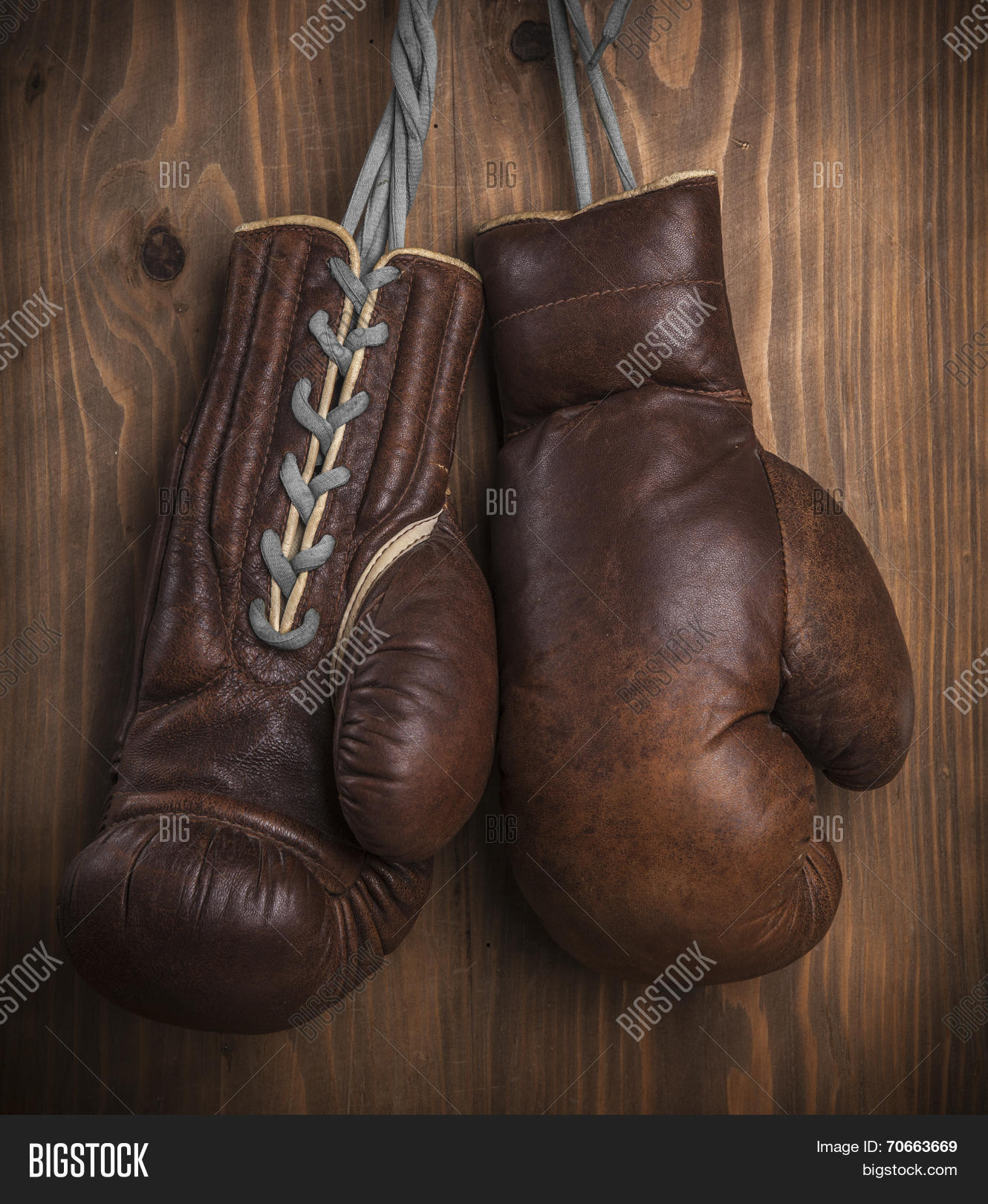 old boxing gloves