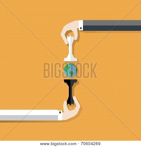 International Chess Day. Abstract background.