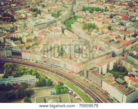 Retro Look Berlin Aerial View