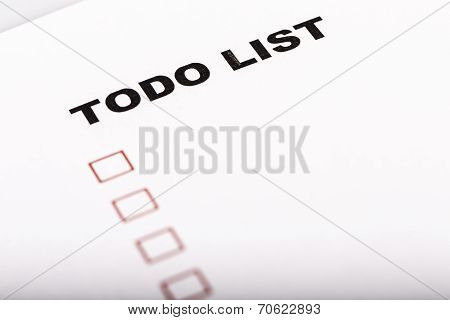To Do List With Check Marks
