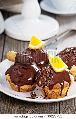 Chocolate orange marble cake