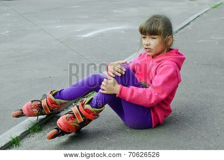 Girl On Roller Skates
