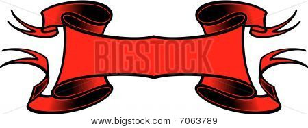 vettore di bandiera rossa per qualsiasi evento.