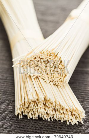 Uncooked Somen noodels