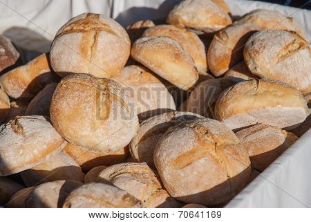 Roll Breads In Basket
