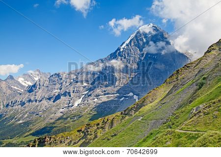 Eiger mountain in the Jungfrau region