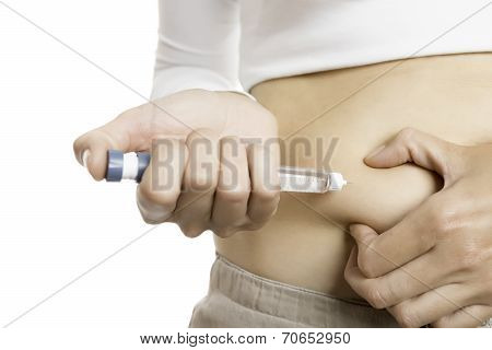 Injecting Insulin With A Pen