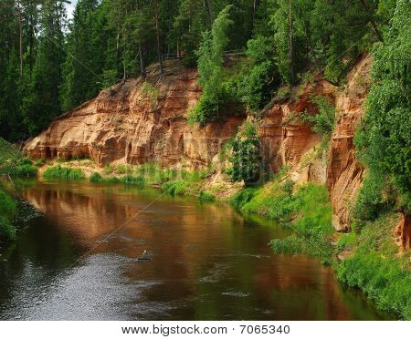 nad rzeką