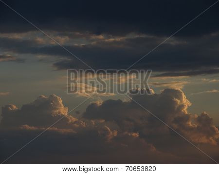 Clouds on sunset