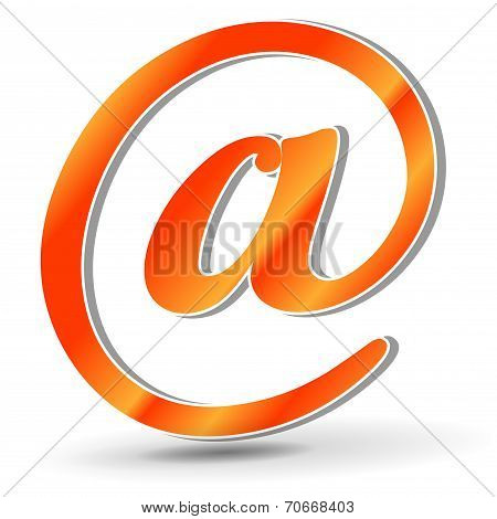 Orange Mail Icon