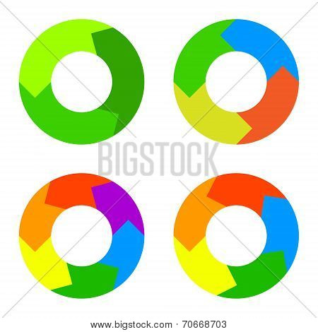 Circle Diagram for Infographics. Vector.