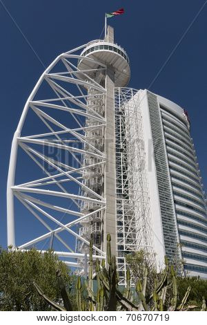 Vasco Da Gama Tower In Lisbon